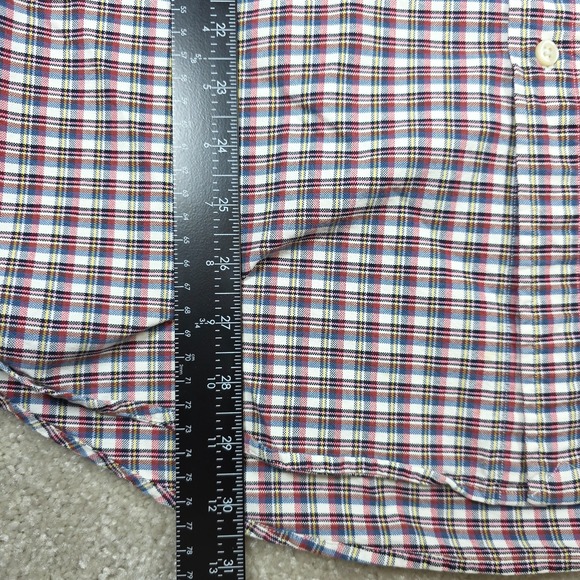 Ralph Lauren Shirt Mens 2XL‎ White Red Plaid Pony Button Down Custom Fit Outdoor - Picture 8 of 9